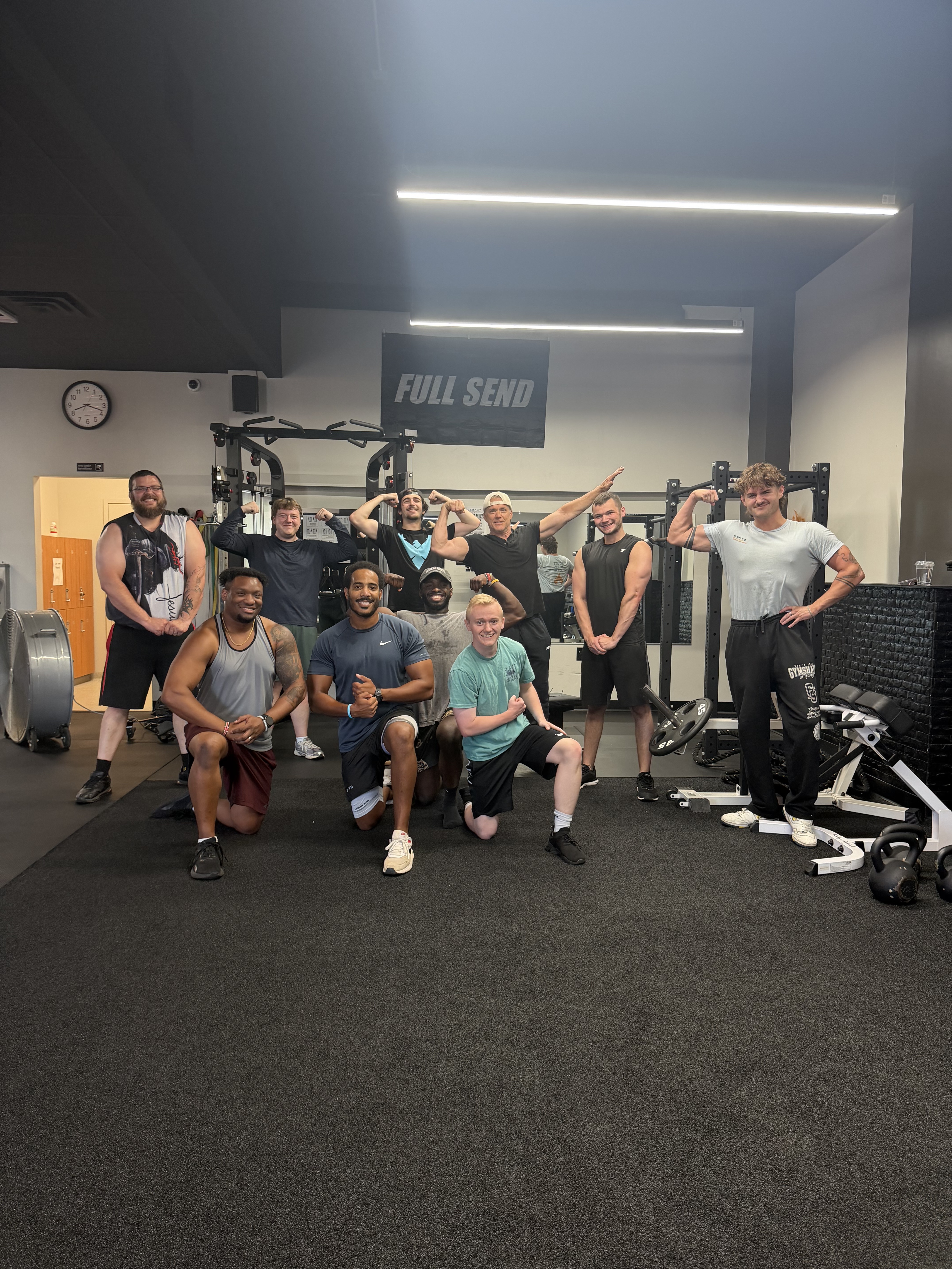 D&D family flexing after Saturday morning faith and fitness session