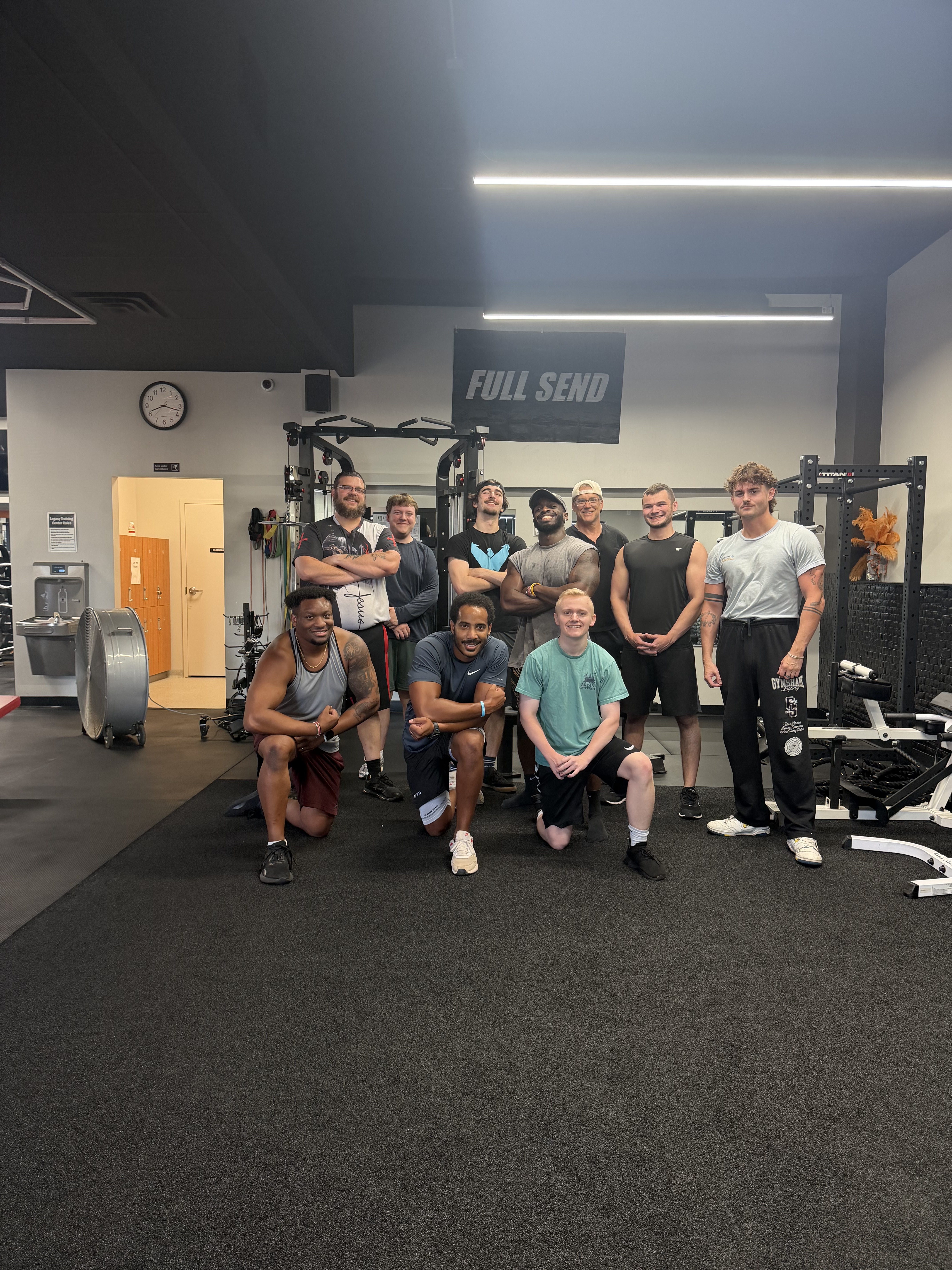 Tré Brown, co-founder of Dumbbells & Discipleship, at Legacy Training Center