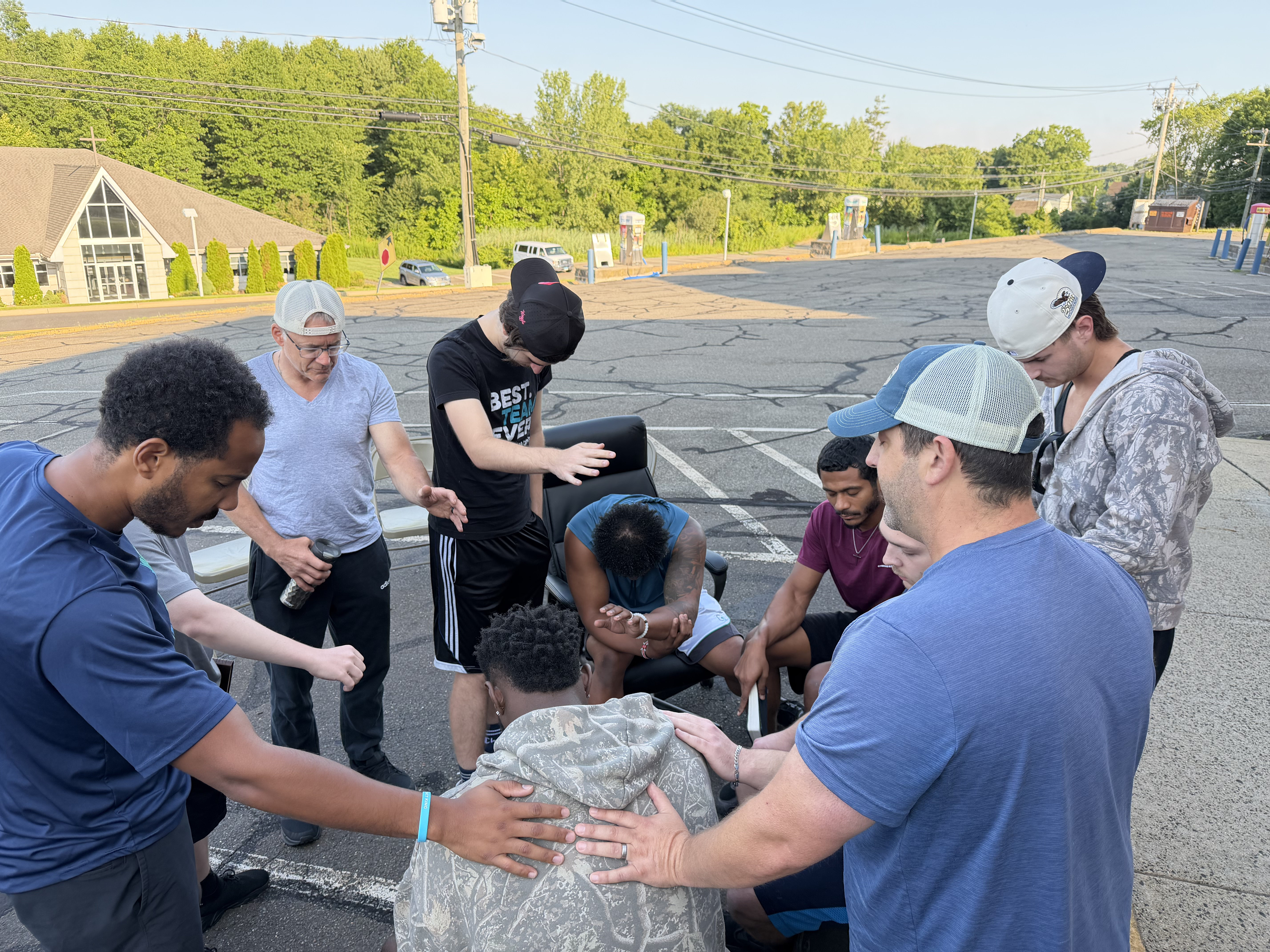 Anthony, co-founder of Dumbbells & Discipleship men's ministry
